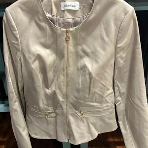 Calvin Klein Women's Beige Blazer